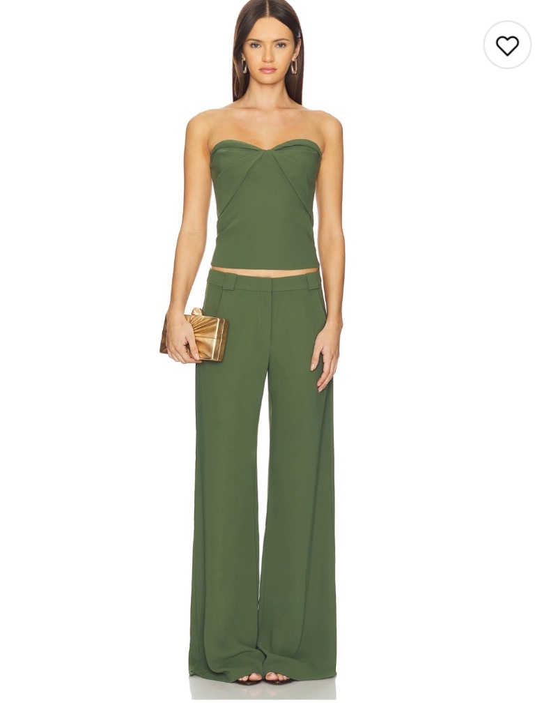 X Revolve Amanda Uprichard Soho Top And Saddler Pants Set